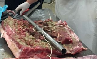 The porchetta sandwich is one of Umbria’s most beloved street foods. Cariani Umbrian porchetta from Bevagna